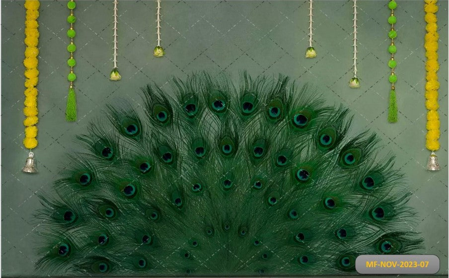 Peacock Feauter Backdrop