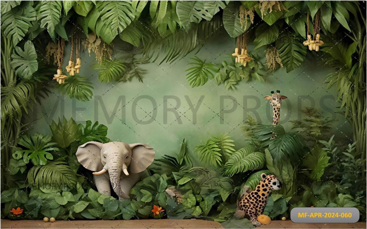 Jungle Large Branches babyphotoshoot Backdrop