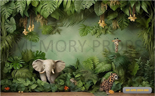 Jungle Large Branches Backdrop