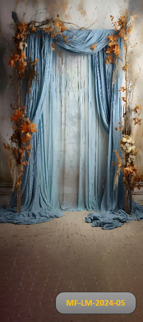 Light blue elegence backdrop-Fabric backdrop