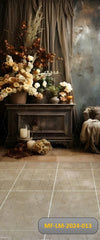 Brown blossom backdrop-Fabric backdrop