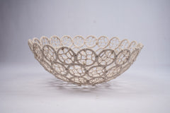 Macrame baby basket bowl photoshoot prop for newborn and toddler photography