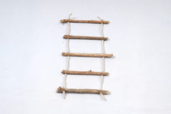 Rustic wooden rope ladder photography prop for newborn and toddler woodland themed photoshoot,
