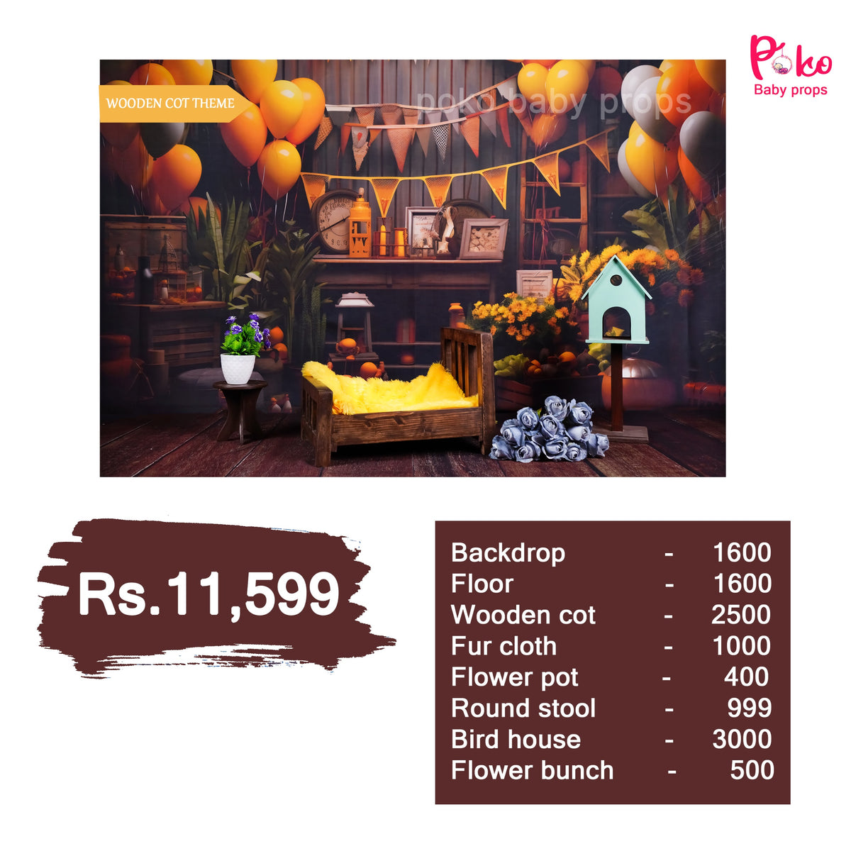 Wooden Cot Theme