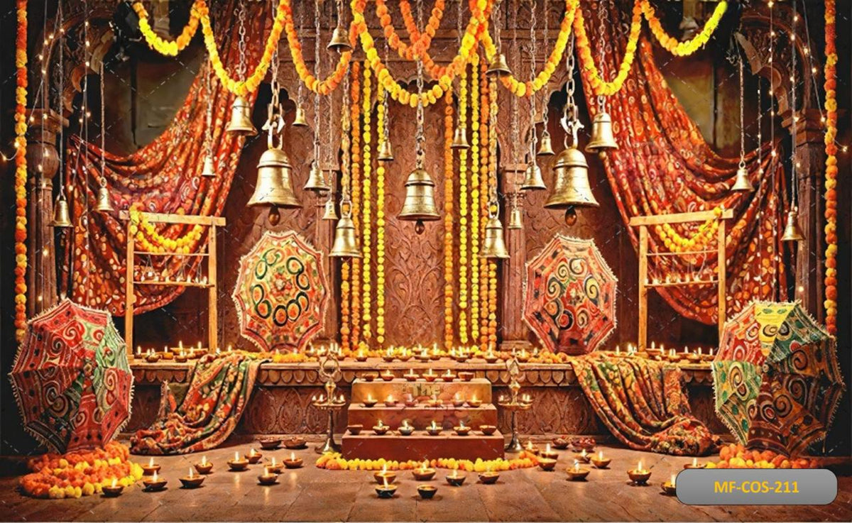 Festival floral backdrops