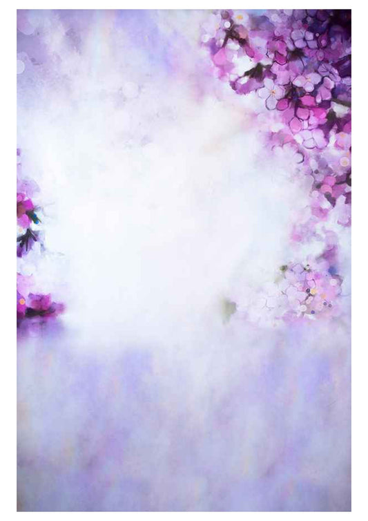 Fabric backdrop-Purple Floral Backdrop