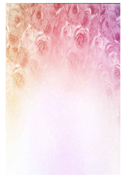Fabric backdrop-Roses Floral Backdrop