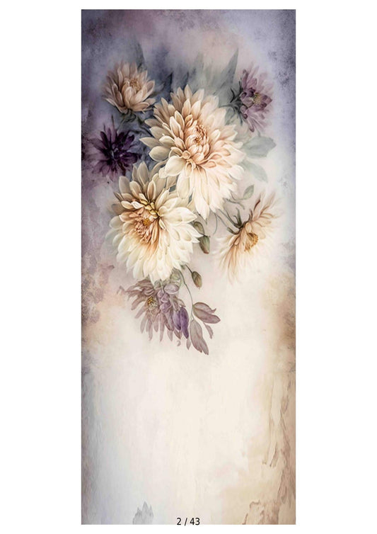 Fabric backdrop-White Sandal Flower Backdrop