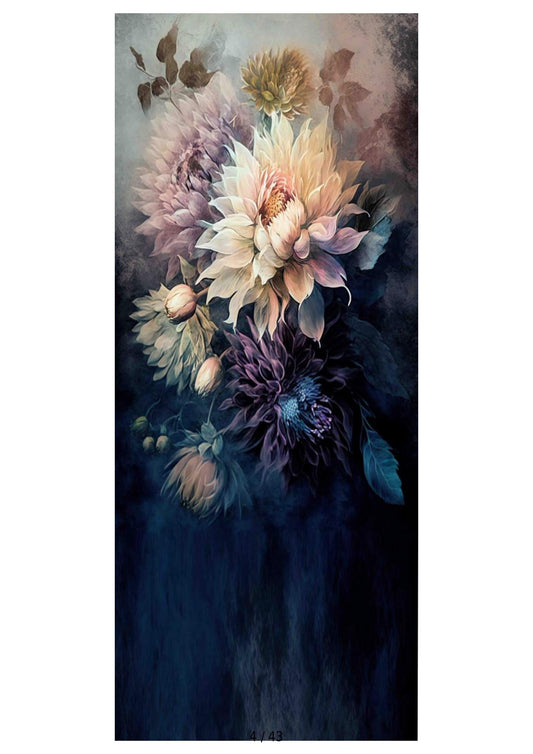 Fabric backdrop-Violet Flower Backdrop