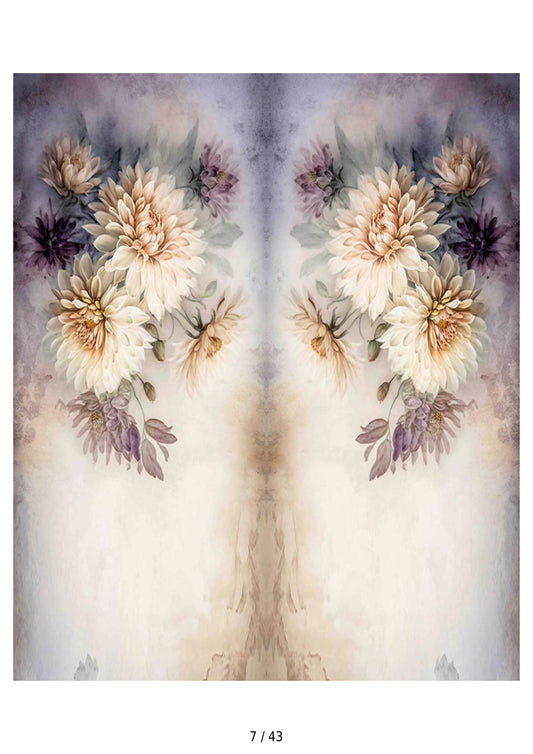 Fabric backdrop-Dusty Flower Backdrop